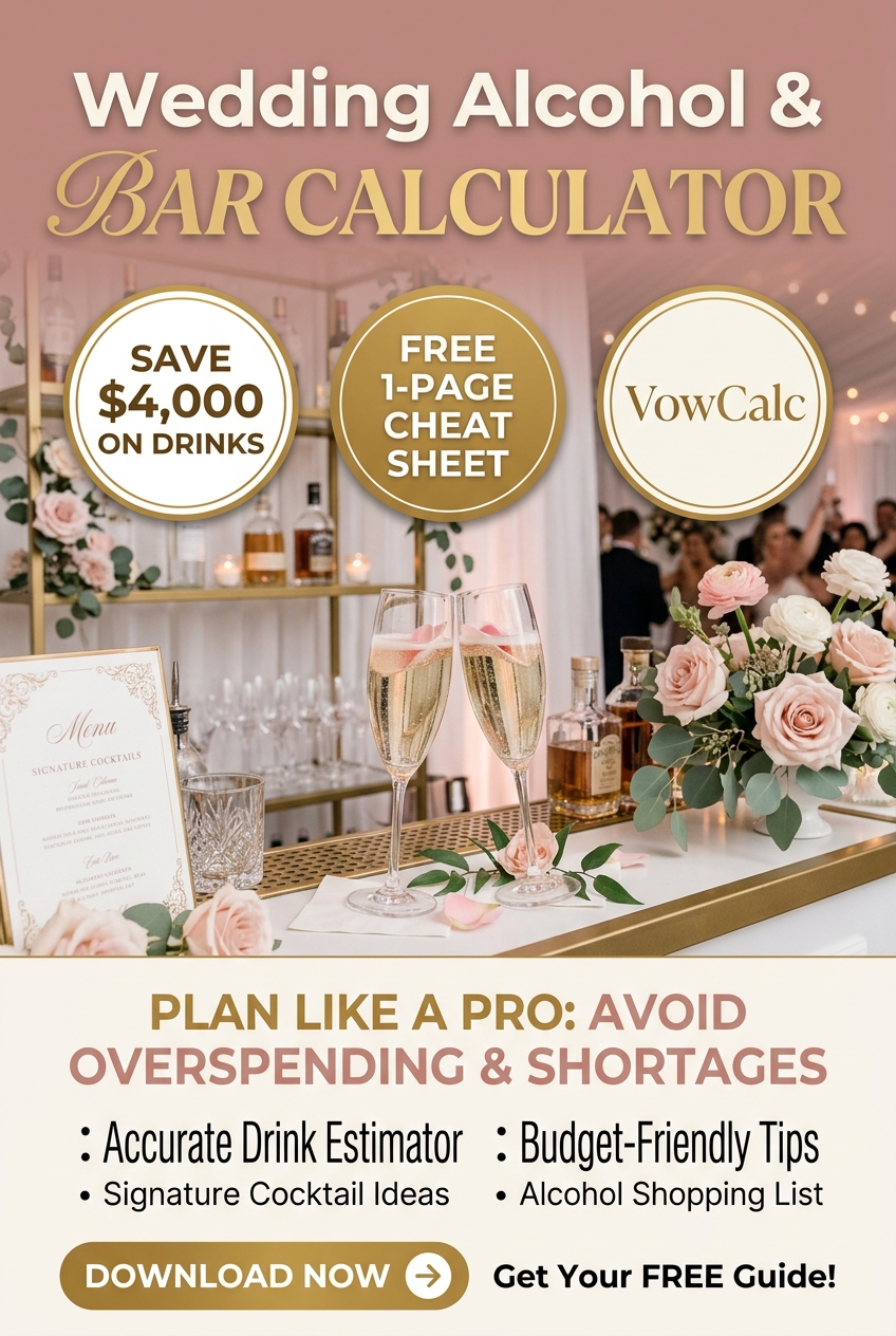 Wedding Bar Calculator Pinterest Pin
